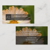 Regen auf orangefarbenem Rechteck Visitenkarte (Vorne/Hinten)