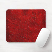 Regen auf Red Leather Mouse Pad Mousepad (Mit Mouse)