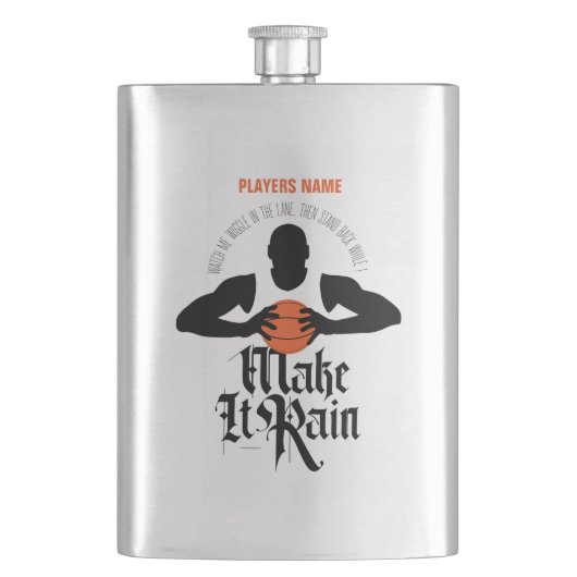 Regen (Basketball) Flachmann (Vorderseite)