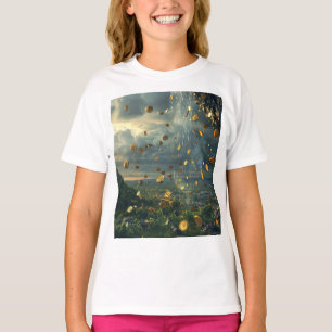 Regen bei Goldmünzen T-Shirt