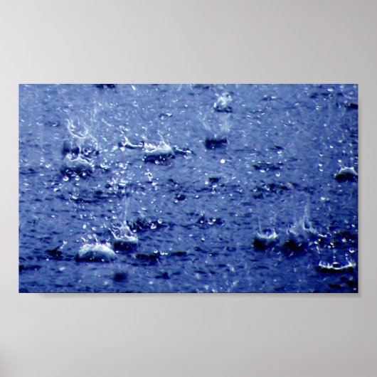 Regen Canvas Print Poster (Vorne)
