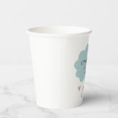 Regen Cloud Baby Dusche Blue Pappbecher (Rechts)