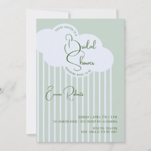 Regen Cloud Bridal Dusche Einladung