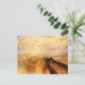 Regen, Dampf und Geschwindigkeit Postkarte (Stehend Vorderseite)