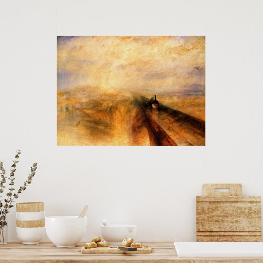 Regen, Dampf und Speed Canvas Print Poster (Küche)