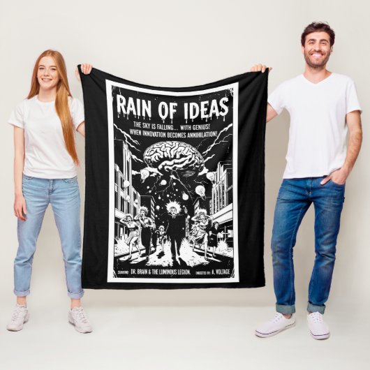 Regen der Ideen Fleecedecke (Beispiel)