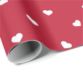 Regen der kleinen Herzen Geschenkpapier (Rolleneckpunkt)