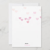 Regen der Liebe Valentinstag-Karte Feiertagskarte (Rückseite)