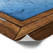 Regen des Sonnenscheinfensters Poster (Ecke)