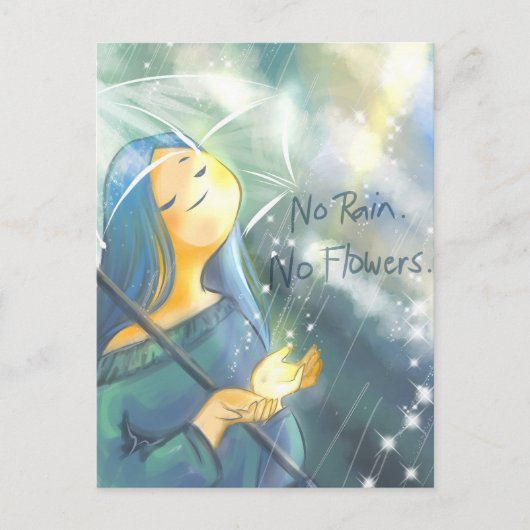 Regen- DNM-Postkarten Postkarte (Vorderseite)
