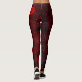 Regen Dotted Red Leggings (Rückseite)
