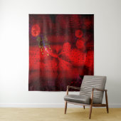 Regen Dotted Red Wandteppich (Beispiel)