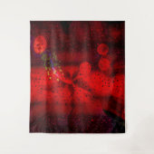 Regen Dotted Red Wandteppich (Vorderseite)