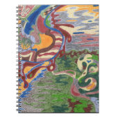 "Regen Drop" Abstrakte Kunst Notizblock (Vorderseite)