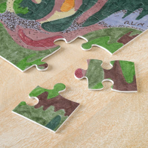 "Regen Drop" Abstrakte Kunst Puzzle