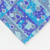 Regen fällt April Duschen Multi Blue Design Fleecedecke (Ecke)