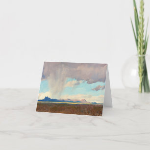 Regen für den Golf von Maynard Dixon Dankeskarte