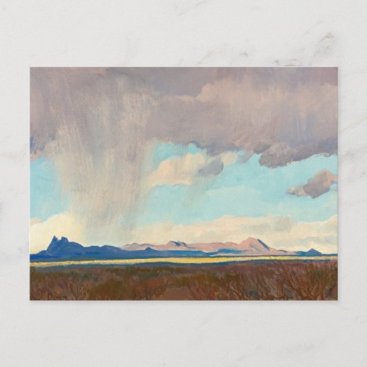 Regen für den Golf von Maynard Dixon Postkarte (Vorderseite)