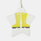 Regen-Galoschen Keramik Ornament (Rechts)