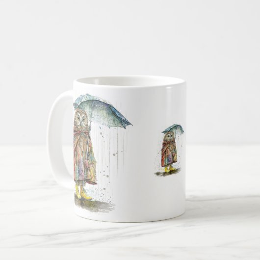 Regen geht weg Kaffeepause Tasse (Vorderseite Links)