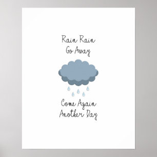 Regen geht weg Poster