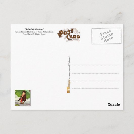 Regen geht weg postkarte (Rückseite)