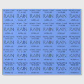 Regen Geschenkpapier (Flach)