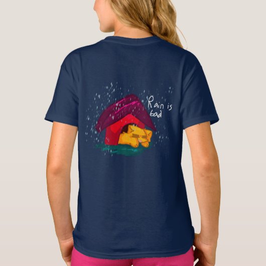 🌧️ Regen Got dich runter? Tee Shirt 🌧️ (Rückseite)