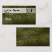 Regen - grün/braun visitenkarte (Vorne/Hinten)