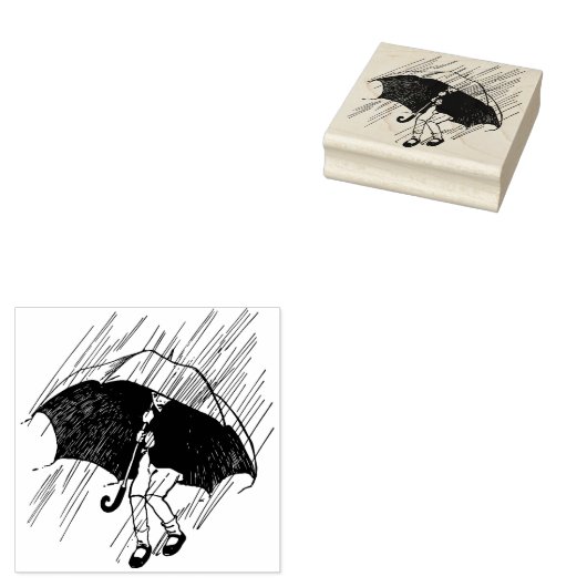 Regen Gummistempel (Stempel)