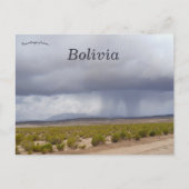 Regen im Altiplano Bolivien Postkarte (Vorderseite)