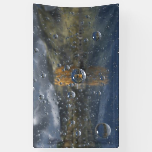 Regen im Glen-Banner Banner (Vertikal)