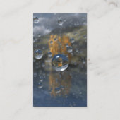 Regen im Glen-Lesezeichen Visitenkarte (Rückseite)