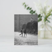 Regen im Zentrum von Leon Guanajuato Mexiko Postkarte (Stehend Vorderseite)