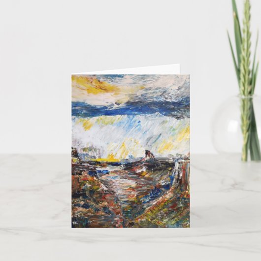 Regen in Canyon Karte (Vorderseite)