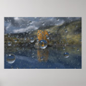 Regen in der Glen Print Poster (Vorne)
