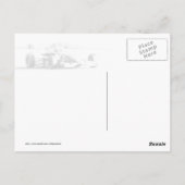 Regen in der Sonne Postkarte (Rückseite)