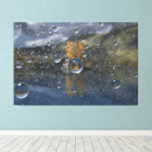 Regen in Glen Canvas Print Leinwanddruck (Insitu (Holzboden))