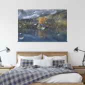 Regen in Glen Canvas Print Leinwanddruck (Insitu (Schlafzimmer))