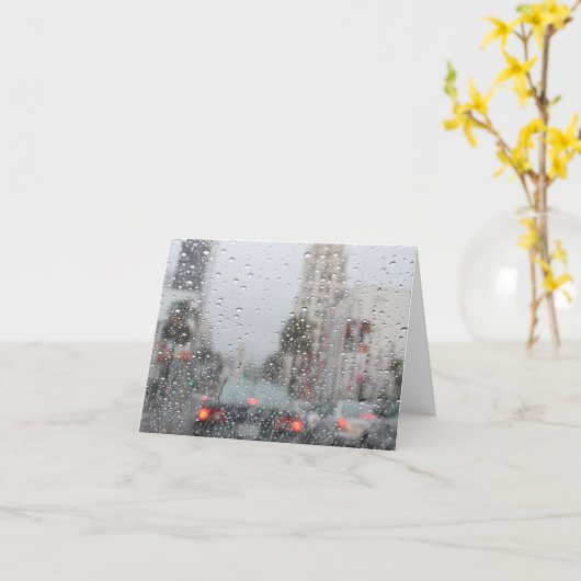 Regen in LA Karte (Gelbe Blume)