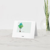 Regen in meinem Herzen geklappte Bereavement Danke (Rückseite)