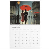 Regen in Paris 2024 - Kalender (Jan 2027)
