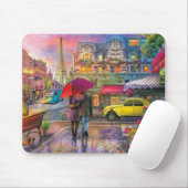 Regen in Paris Fine Art Mousepad (Mit Mouse)