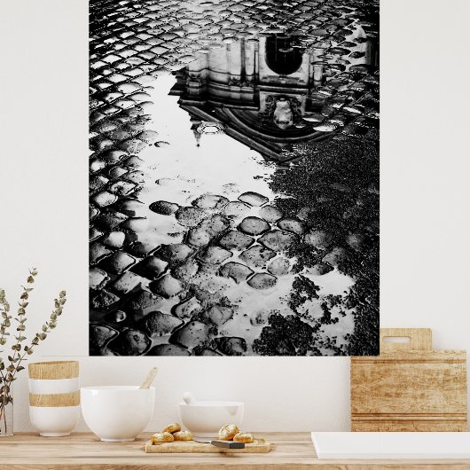 Regen in Rom-Poster Poster (Küche)