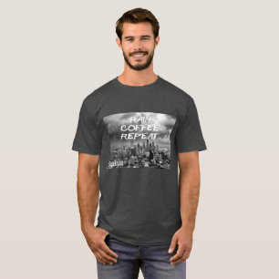 Regen - Kaffee - wiederholen Sie… Seattle T-Shirt
