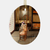 Regen Keramik Ornament (Rechts)