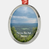 Regen kommt zu Petit Jean Metal Ornament (Links)