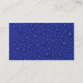 Regen lässt Visitenkarte fallen (Rückseite)