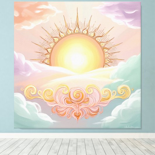 Regen Leinwanddruck (Insitu (Holzboden))