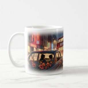 Regen-London-Doppeldecker-Liebesgeschichte-Tasse Kaffeetasse